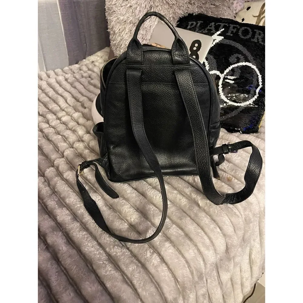 Michael kors mk abbey medium black leather stud backpack - Picture 6 of 7